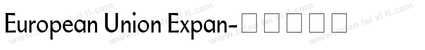 European Union Expan字体转换